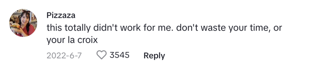 TikTok comment